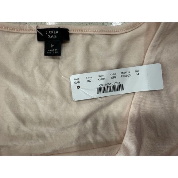 NWT J. Crew 365 Women Medium Pink Cowl Neck Bodysuit Stretch Knit Sleeveless Top - Picture 6 of 8